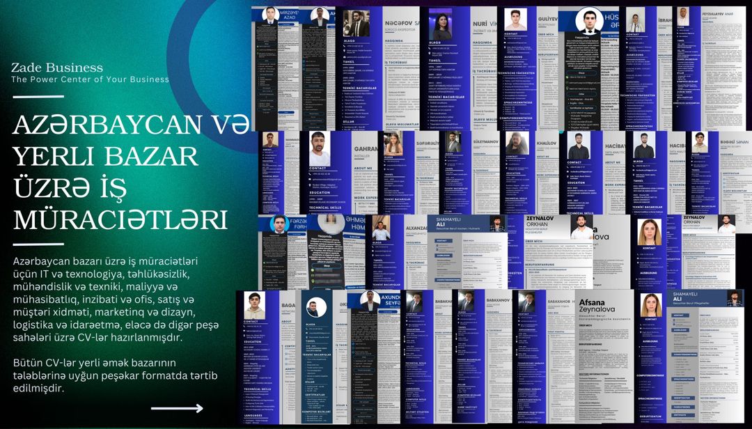 CV, motivasiya məktubu və digər xidmətlər — Reklama, IT, marketing, Bakı (9)