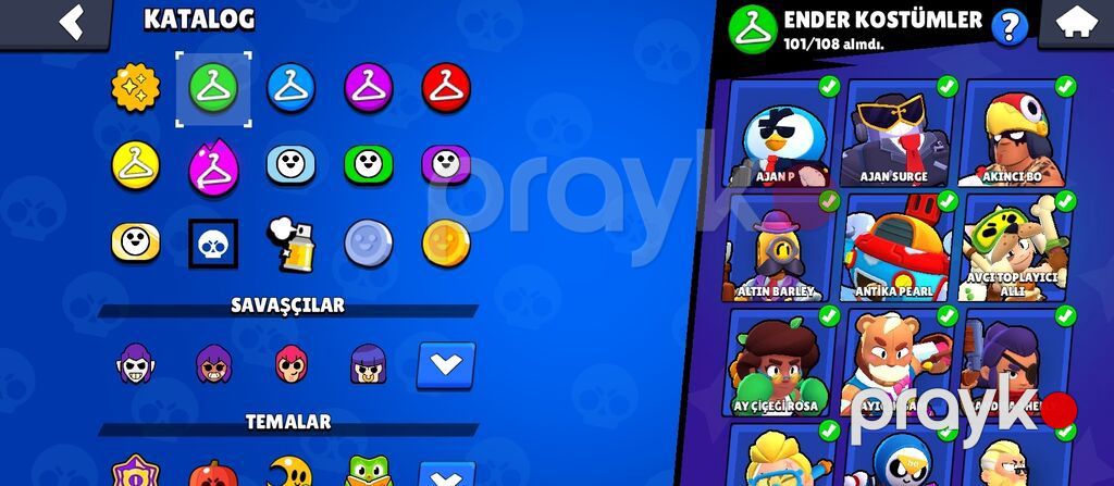 Brawl Stars hesabı – yüksək kupalı və zəngin kolleksiya - Kupa yolu — Digər, Biləsuvar (10)