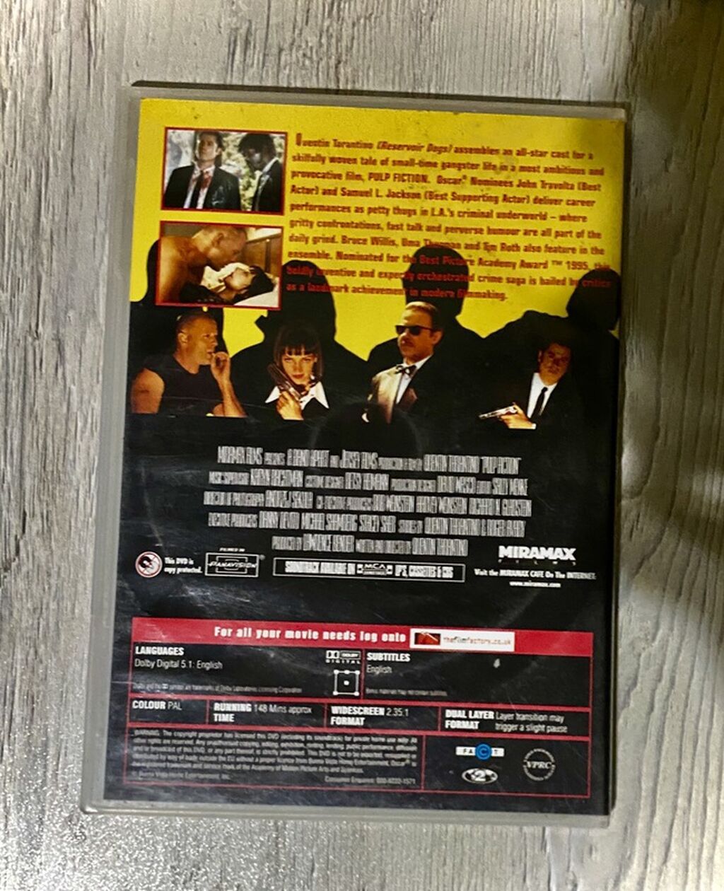 Pulp Fiction – Orijinal DVD - Format: DVD (PAL), Dual Layer — Musiqi və filmləri, Sumqayıt (2)