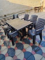 Heyet ucun masa desti. 150azn. 6 stulla. Stullar turk istehsalı — Садовая мебель