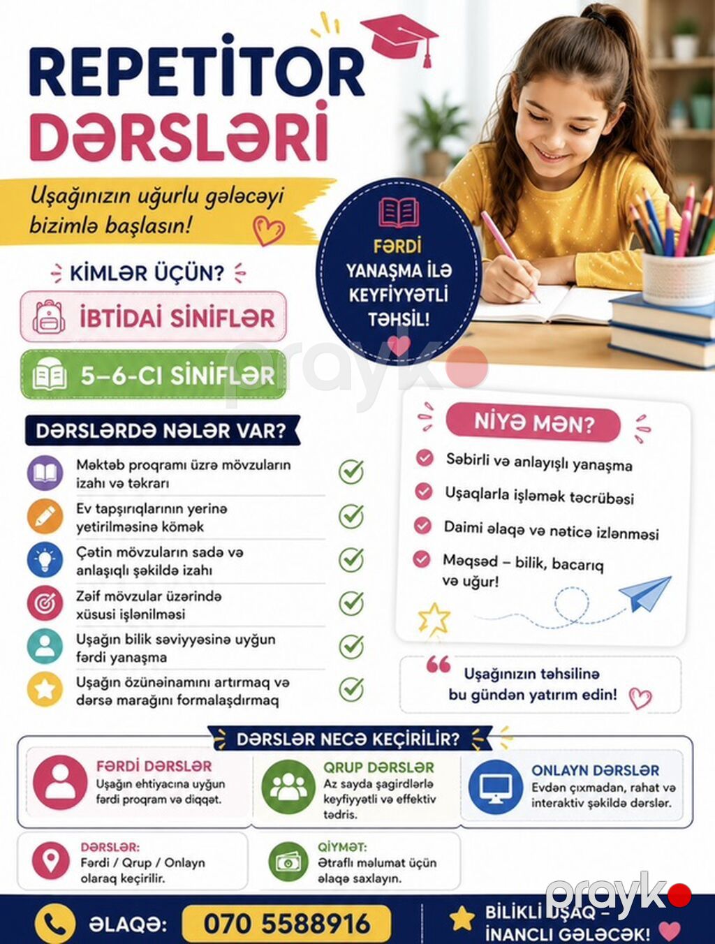 Məktəbəqədər və ibtidai sinif hazırlığı — Uşaqların inkişafı, logoped, Bakı