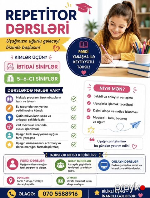 Məktəbəqədər və ibtidai sinif hazırlığı — Bakı