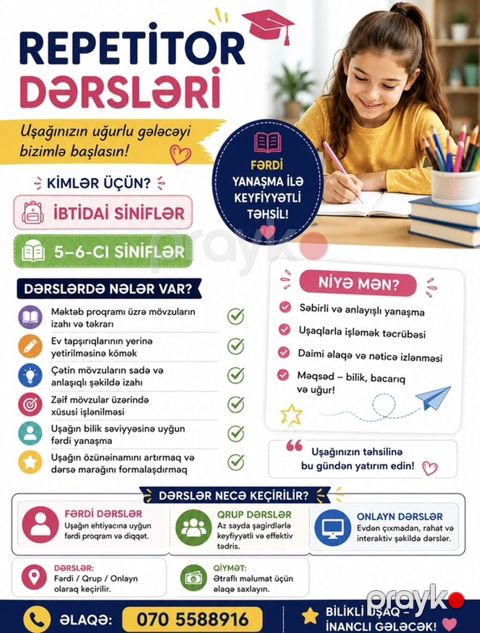 Məktəbəqədər və ibtidai sinif hazırlığı — Bakı