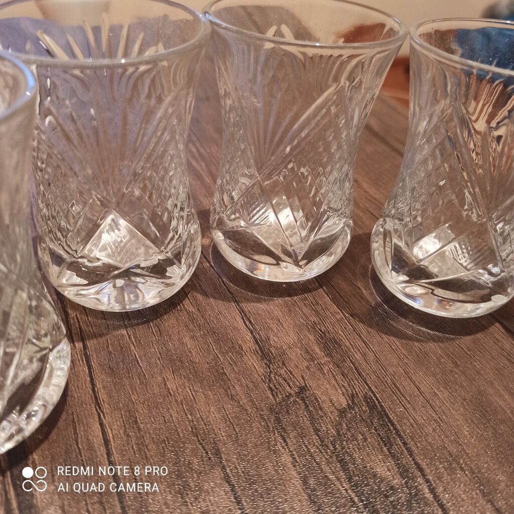 Çay dəsti, Xrustal, 6 nəfərlik — Süfrə qabı, Sumqayıt (4)