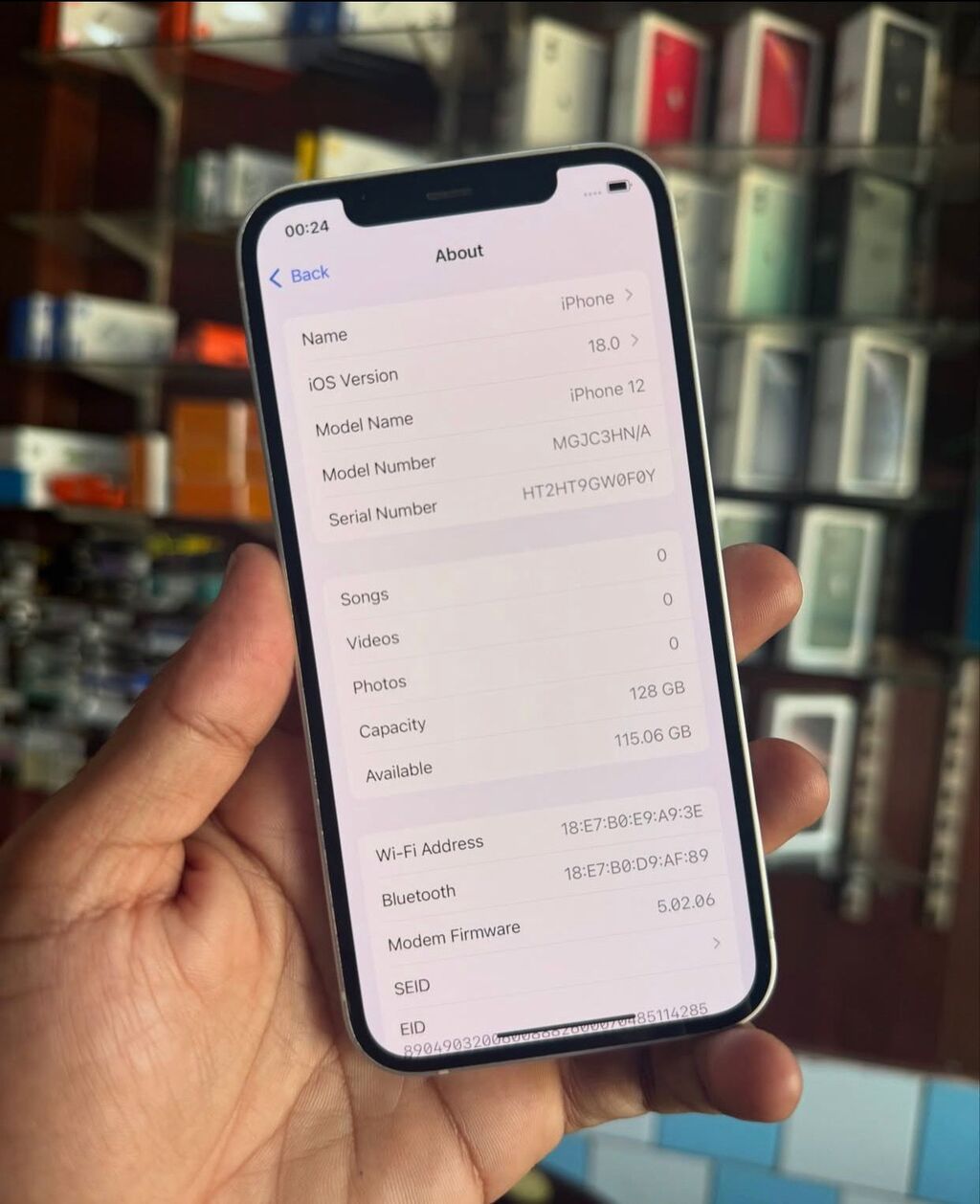 IPhone 12, 128 GB, Ağ, Zəmanət, Simsiz şarj, Face ID — Apple iPhone, Digah (5)