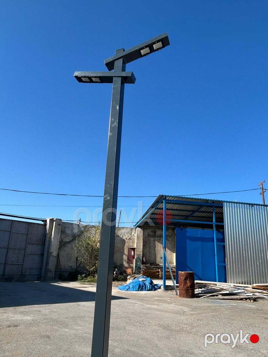 Metal işıq dirəkləri — İşıqlandırma, Bakı (4)