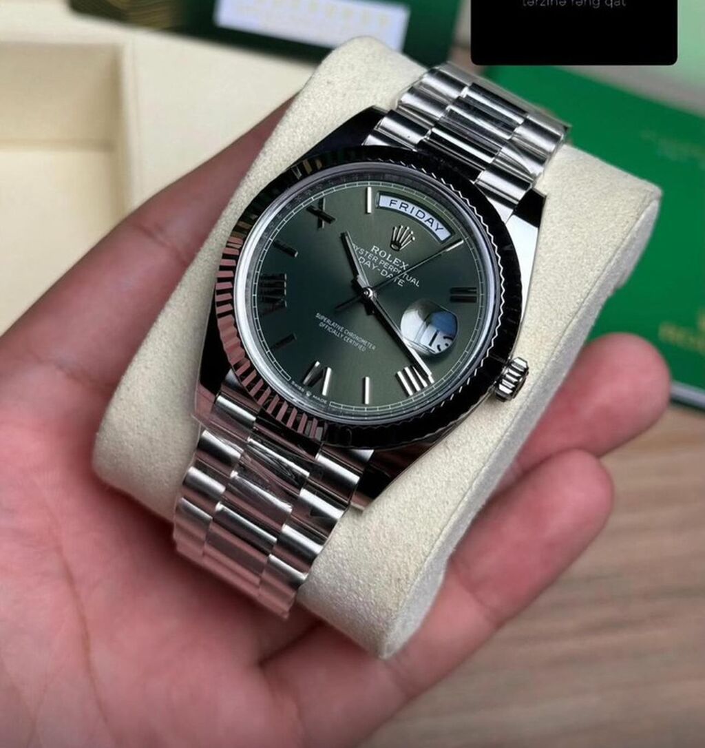 Rolex Oyster Perpetual Day‑Date kişi qol saatı - Korpus: cilalanmış — Qol saatları, Bakı