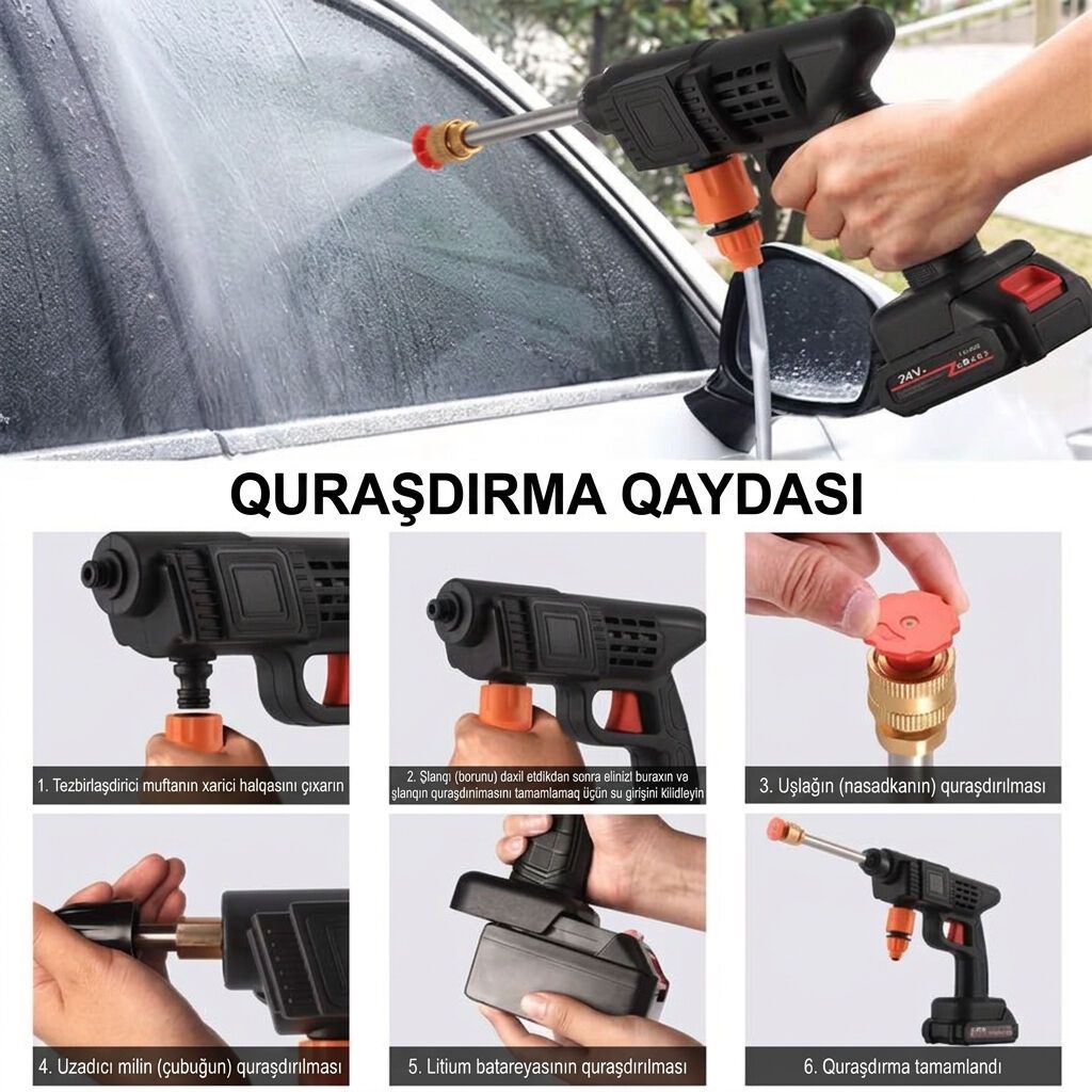 Geyd edilmiş Qiymət sondur Mağaza deyil. Moyka aparatı. Su — Avtoyuma üçün, Bakı (3)
