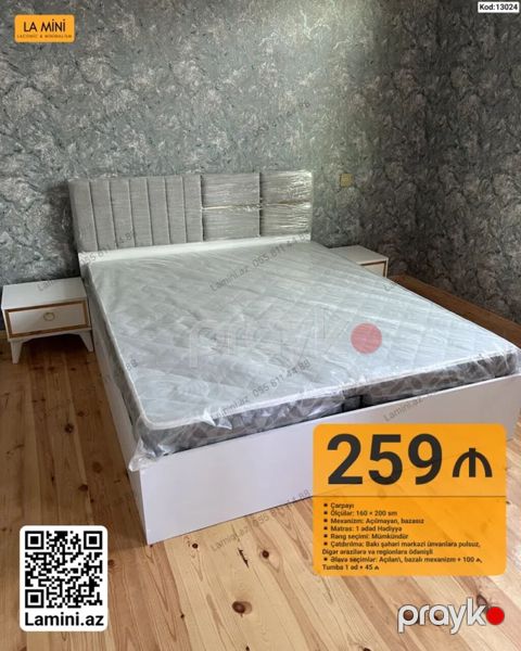 Məhsul: İkineferlik çarpayı dəsti Xüsusiyyətlər: - Ölçü: 160 200 sm — Bakı
