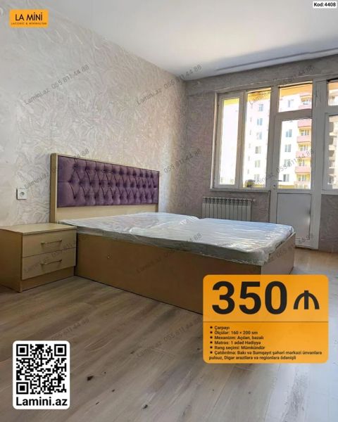 Məhsul: Çarpayı dəsti - Model kodu: 4408 - Ölçü: 160 200 sm — Bakı