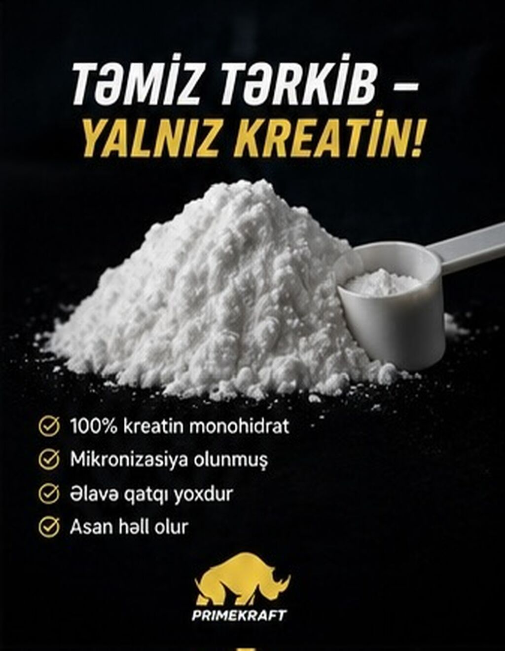 Kreatinlərə 50%endirim Endirimdə olan mallar bitdikdə elan — İdman qidası və əlavələr, Bakı (2)