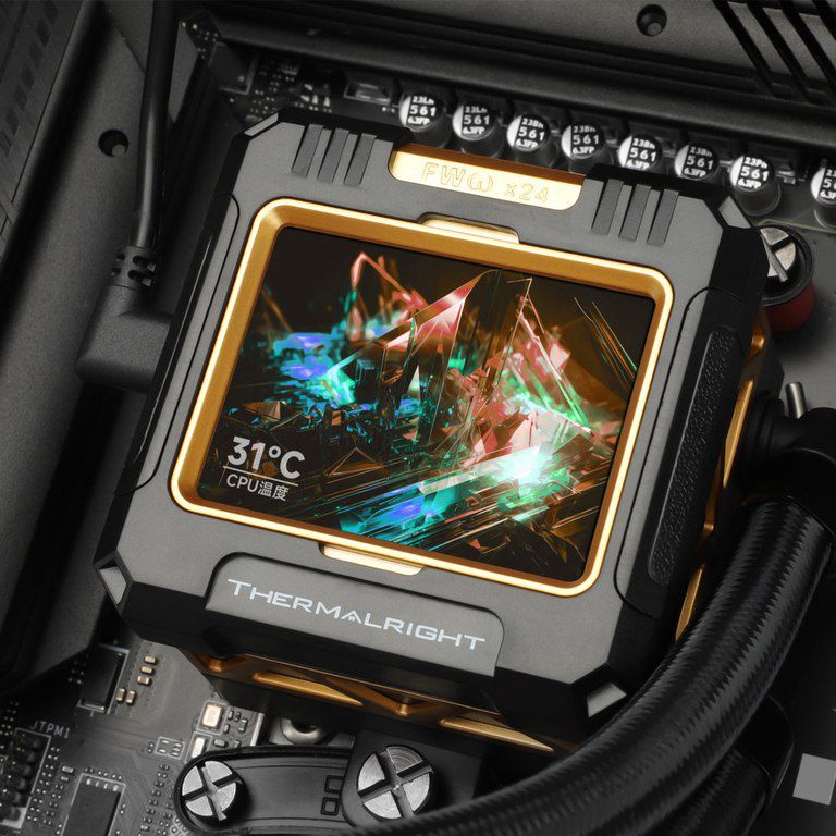 Thermalright Frozen Warframe 360 Black Argb Liquid CPU Cooler — Kompüterlər və noutbuklar, Bakı (5)