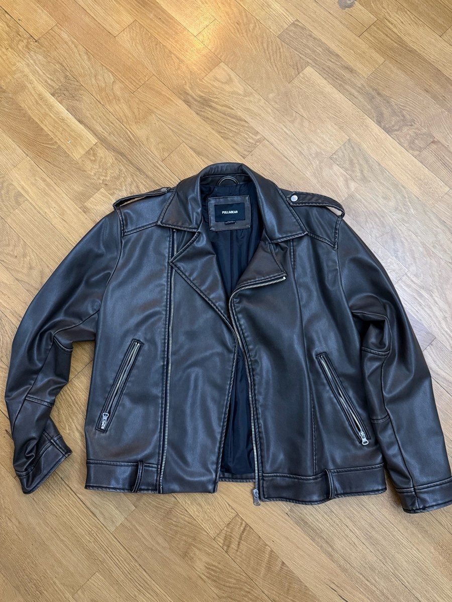Pull Bear dəri gödəkçəsi — Geyim, ayakkabı, aksesuarlar, Bakı (3)