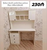 Məhsul 1: Üstlü iş masası - Ölçü: 180x120x50 sm (şəkildə — Компьютерные столы и кресла