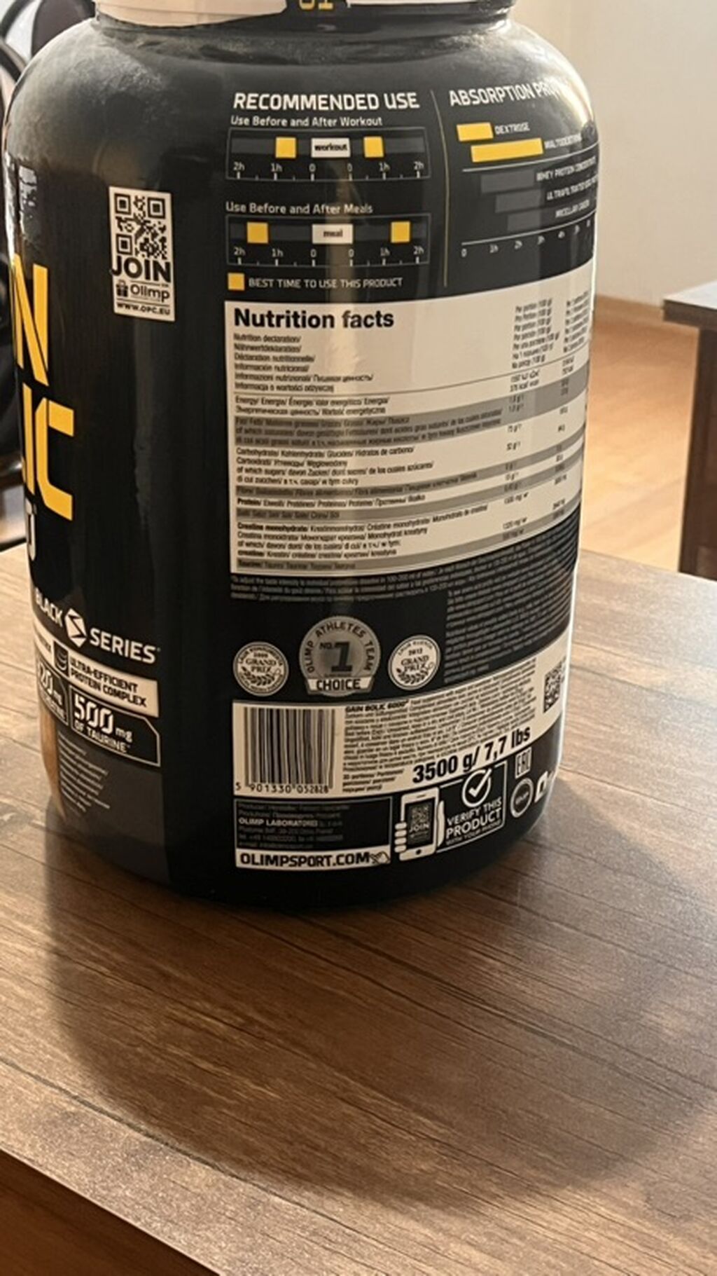 Olimp Sport Nutrition Gain Bolic 6000 – kütlə və bərpa üçün — İdman qidası və əlavələr, Xırdalan (2)