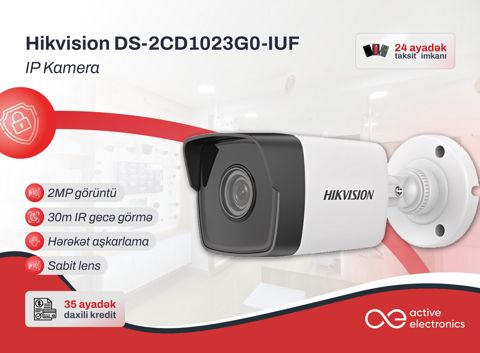 Təhlükəsizlik kamerası Hikvision DS-2CD1023G0-IUF — Bakı