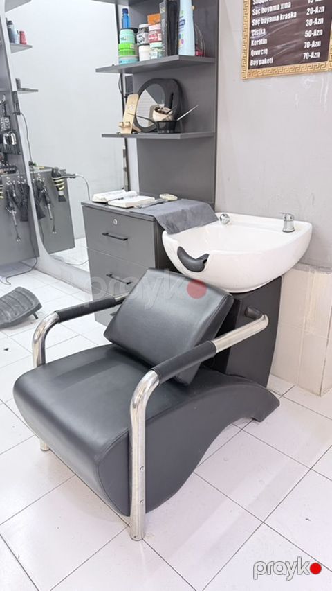 Salon üçün saç yuma kreslosu və lavabo modulu - Komplekt: ergonomik — Mingəçevir