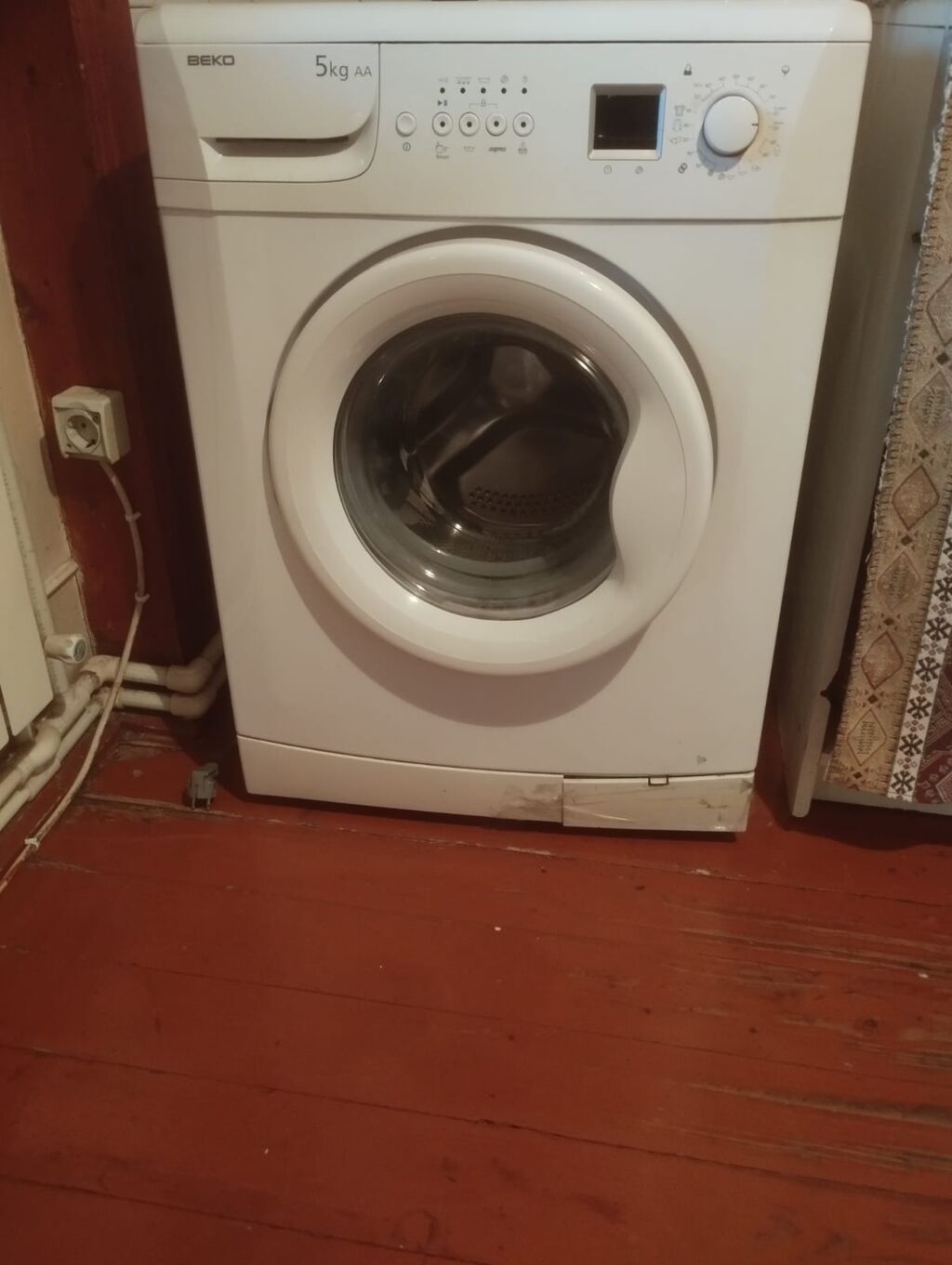 Paltaryuyan maşın Beko, 5 kq, İşlənmiş, Avtomat, Qurutmasız, Kredit yoxdur, Ünvandan götürmə — Çamaşır maşınları, Mingəçevir (2)