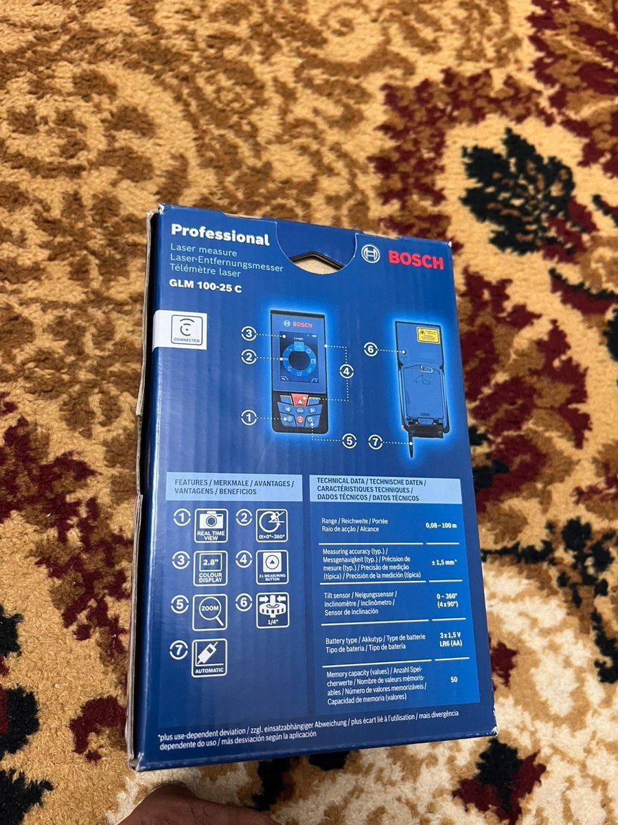 Bosch GLM 100-25c lazer metrəsi — Təmir və inşaat, Bakı (4)