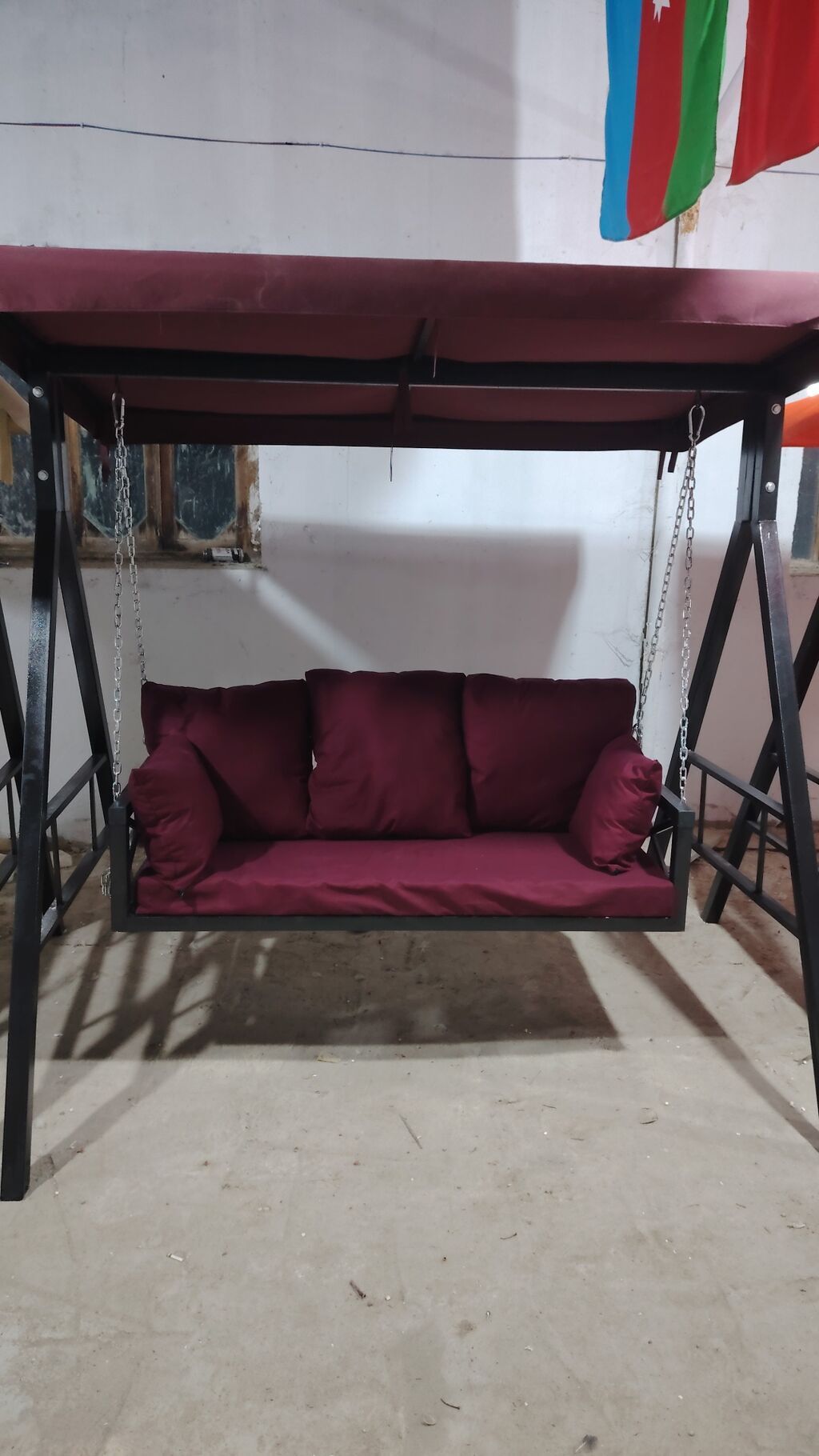 Yeni, Divan-yelləncək, Zontikli, Metal — Yelləncəklər-yuvaları və hamaklar, Bakı (4)