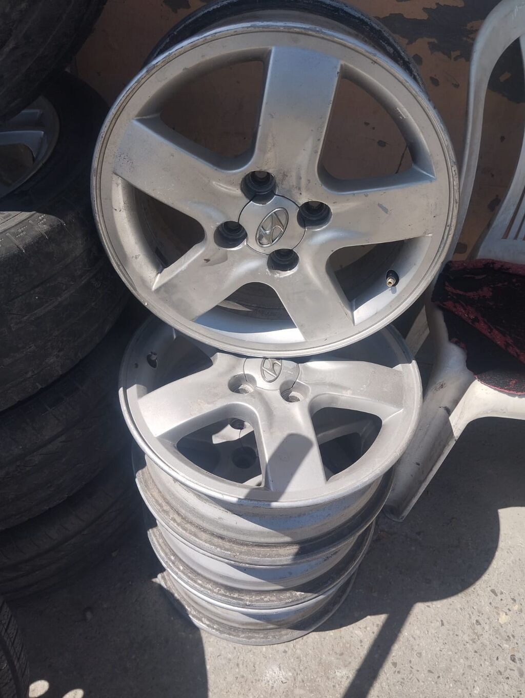 Hyundai orijinal yüngül lehimli disk dəsti 15 lik 4 bolt çatı — Diskləri, Şamaxı (2)