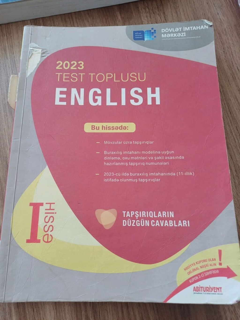 Abituriyentlər üçün 4 kitabdan ibarət test-toplu dəsti 1) İngilis — Kitablar, Digah (9)