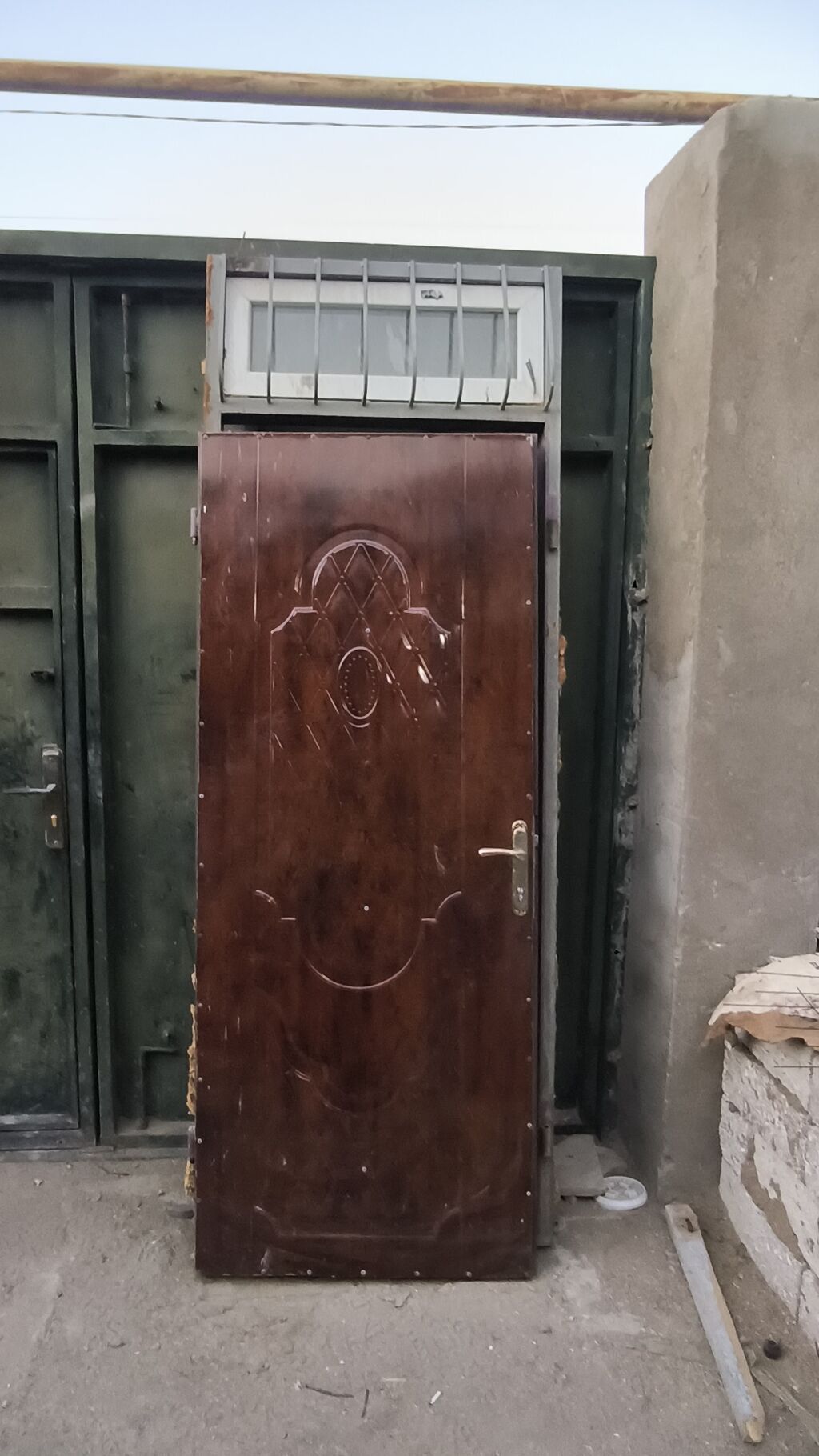 Dəmir giriş qapısı dəsti - Material: tam metal qapı lövhəsi, metal — Pəncərələr, qapılar, balkonlar, Digah