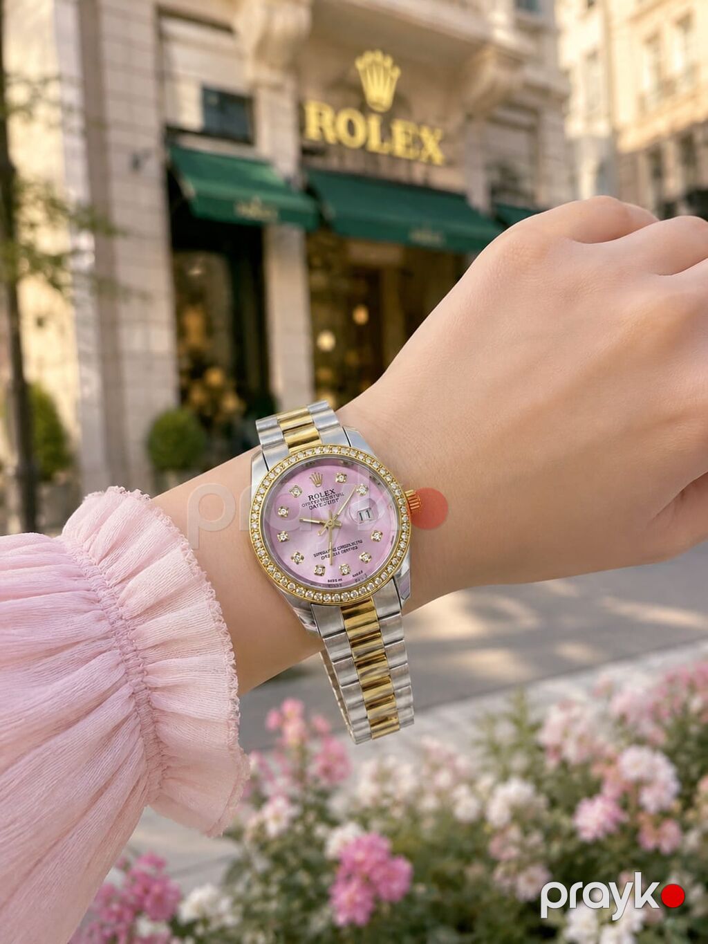 Rolex Oyster Perpetual Datejust – zərif almaz detallar ilə - Model — Qol saatları, Ceyranbatan (2)