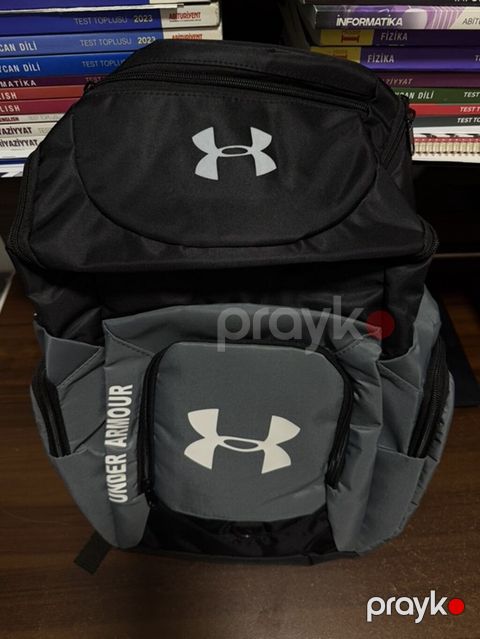 Under Armour bel çantası/ryukzak - Rəng: boz-qara, ön və üst hissədə — Bakı