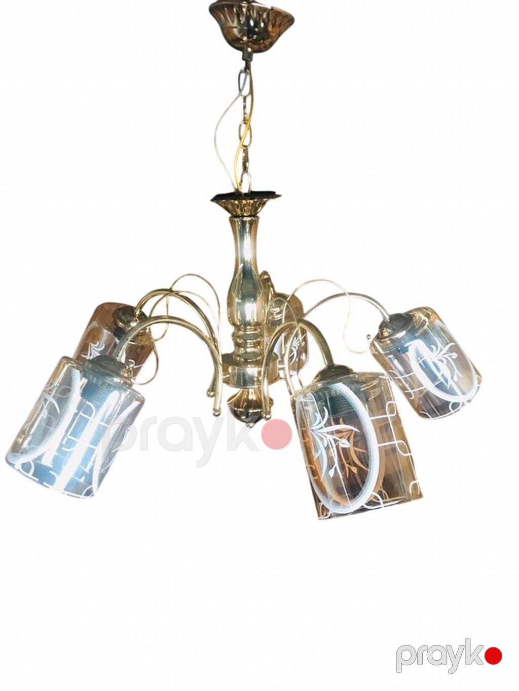 Çılçıraq, 5 lampa, Metal — Tavan is?qlar? v? cilc?raqlar, Bakı (9)