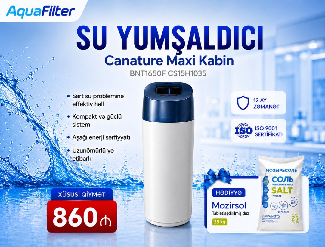 Su yumşaldıcı Canature Maxi 10×35 — Ev texnikası, Bakı