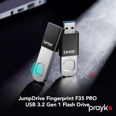 Flaş kart "Lexar 256GB Fingerprint F35 Pro Jumpdrive USB 3.2 GEN 1 Flash" — Bakı