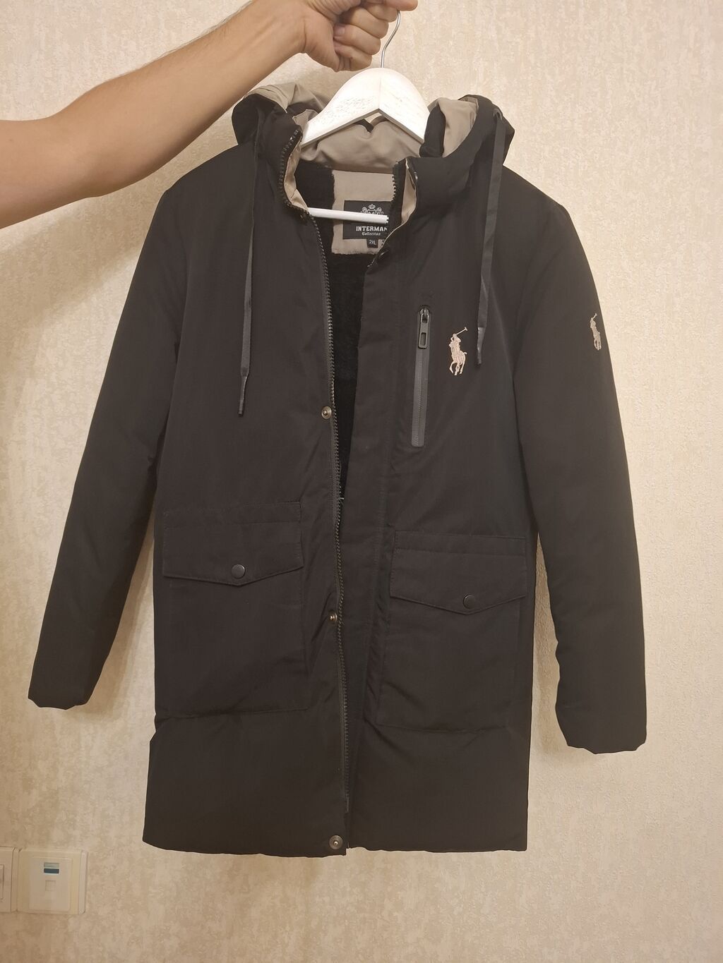 Kişi qış parkası – Interman Collection, ölçü 2XL - Rəng: qara, daxili — Kurtkalar, Bakı (4)
