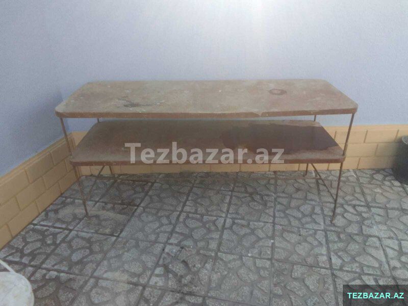 Dəmir Masa uzun — Masalar və stullar, Bakı (2)