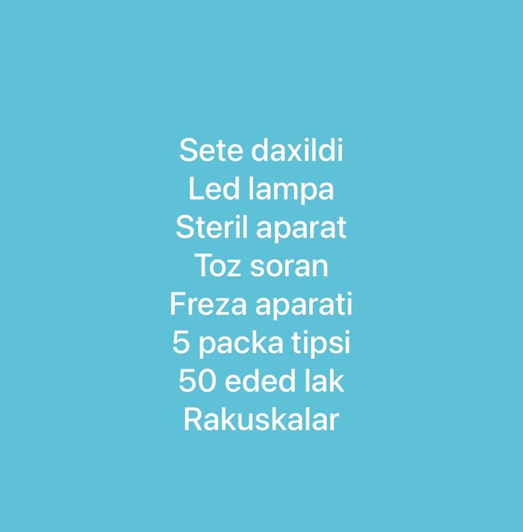 Manikür üçün tam professional set Komplektə daxildir: - LED lampa — Dırnaq və ayak qayğısı, Digah (4)