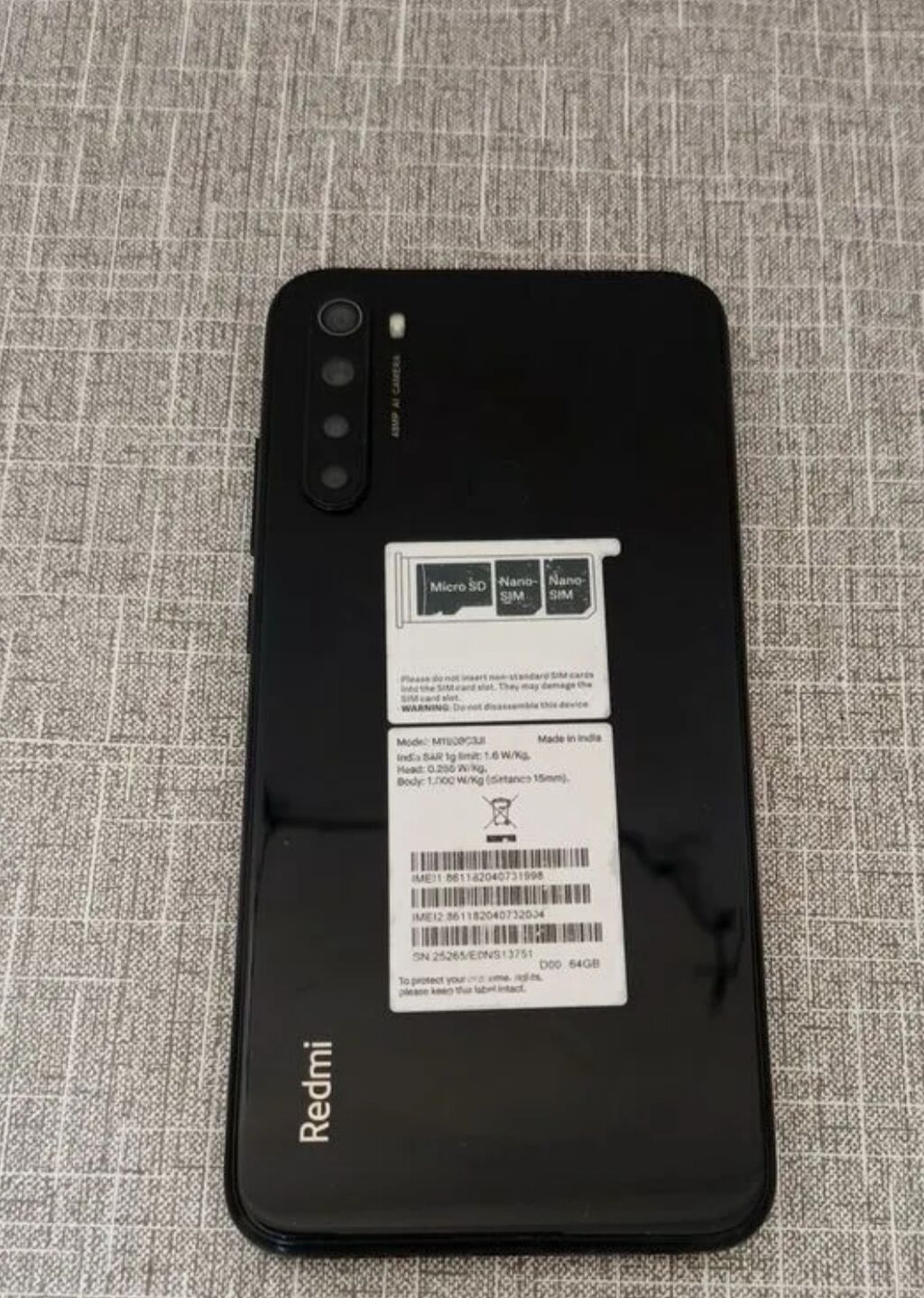 Redmi Note 8, 64 GB, rəng - Qara, İki sim kartlı — Xiaomi, Bakı (2)
