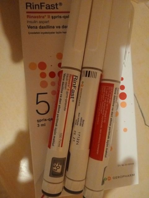 RinFast (Insulin aspart) – RinAstra II şpris-qələm - İstehsalçı — Bakı