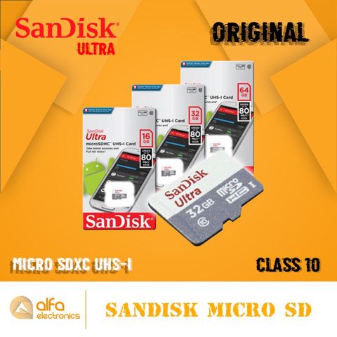 Ultra Micro Sd Kart "Sandisk Class 10" — Bakı