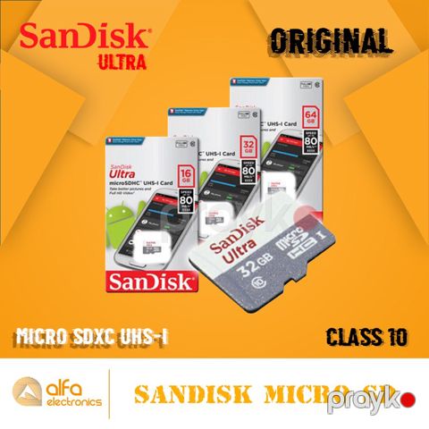Ultra Micro Sd Kart "Sandisk Class 10" — Bakı