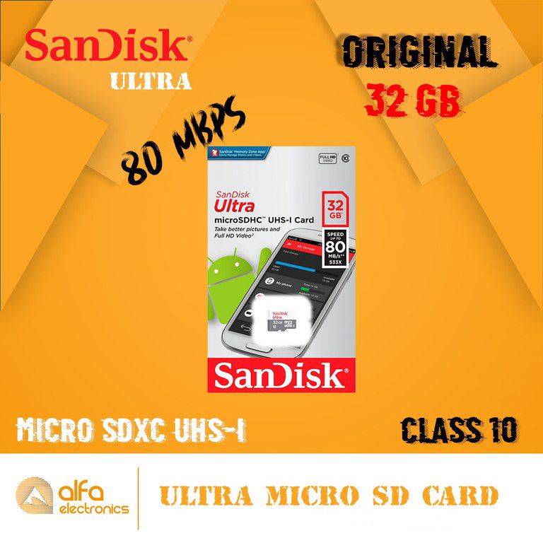 Ultra Micro Sd Kart "Sandisk Class 10" — Periferik cihazlar, Bakı (9)