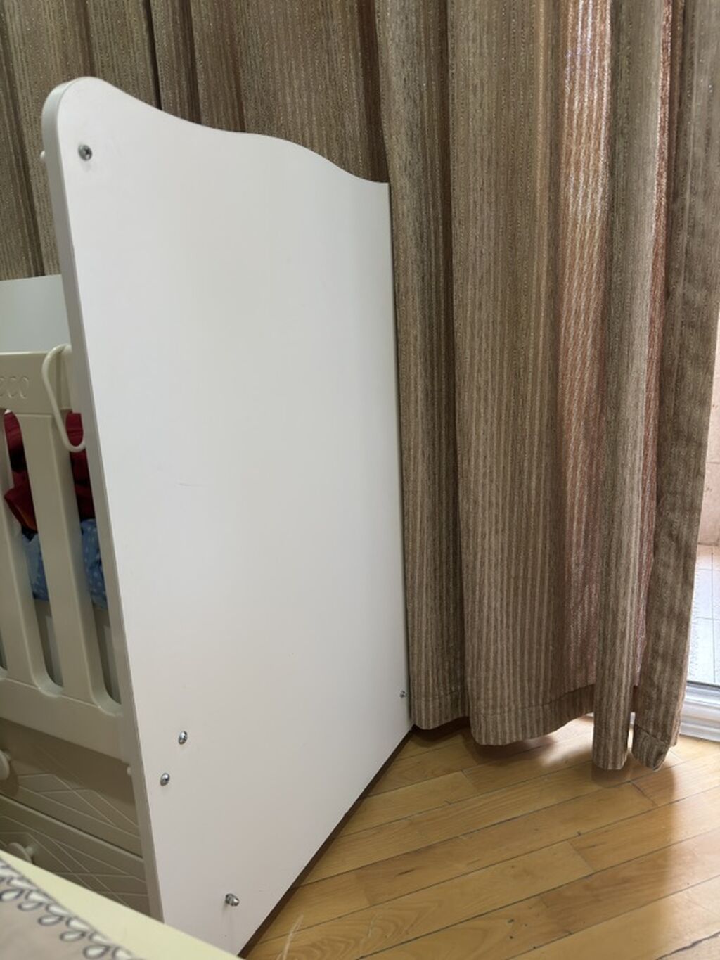 Bebeco uşaq beşiyi - Rəng: ağ - Material: MDF/laminat kombinasiyası — Bəşikləri, Bakı (2)