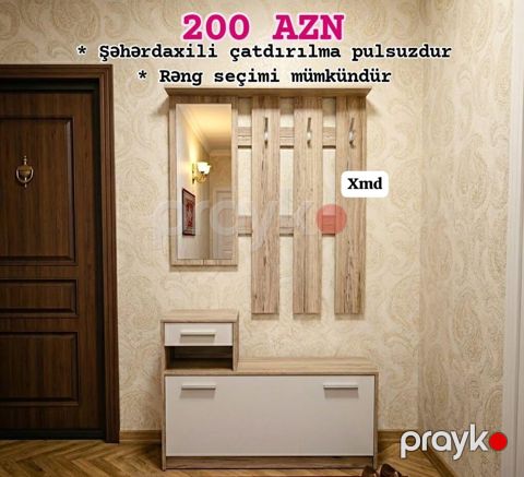 Dəhliz üçün asma paltar askısı və ayaqqabılıq dəsti - Komplekt — Mehdiabad