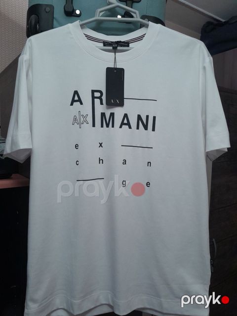 Futbolka, Armani Exchange, XL, rəng - Ağ — Bakı