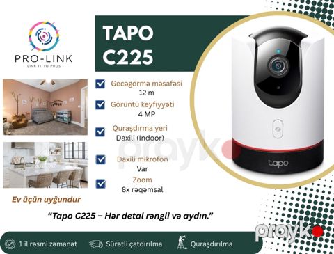 Wifi kamera Tapo C225 — Bakı