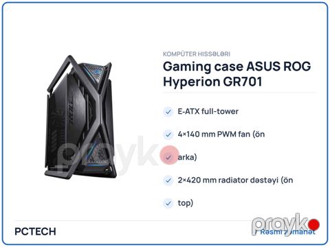 ASUS ROG Hyperion GR701 (90DC00F0-B39000) — Bakı