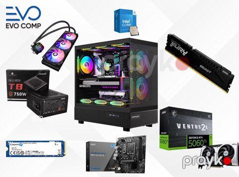 EvoTitan Gaming PC i5-14400F 16GB 1TB SSD RTX 5060 Ti 16GB — Bakı