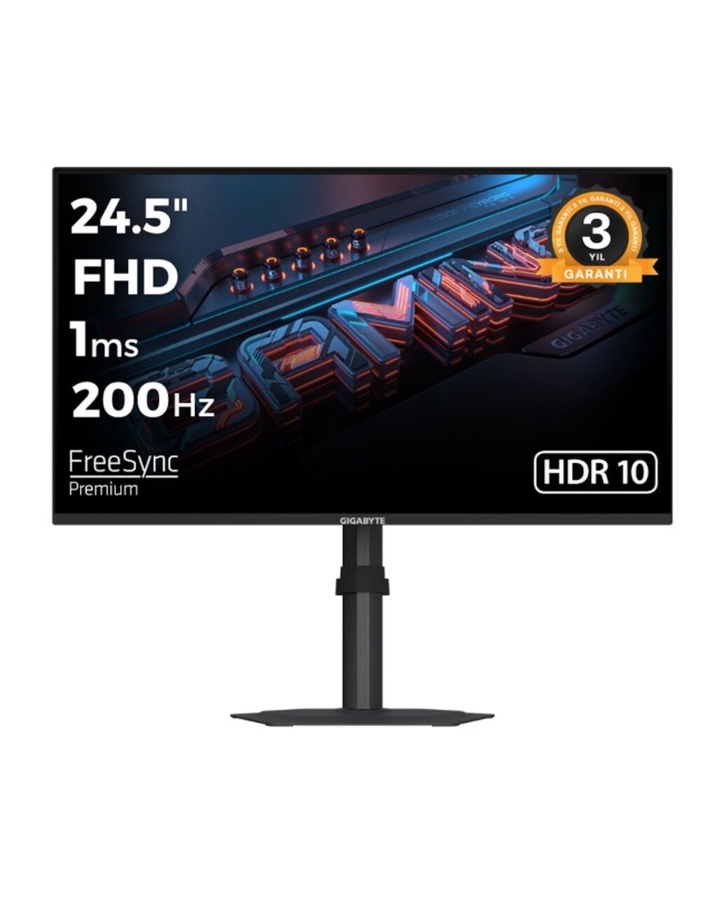 Gıgabyte 24.5 200 hz 1 ms 360 ekran - Ekran ölçüsü: 24.5" — Monitorlər, Bakı