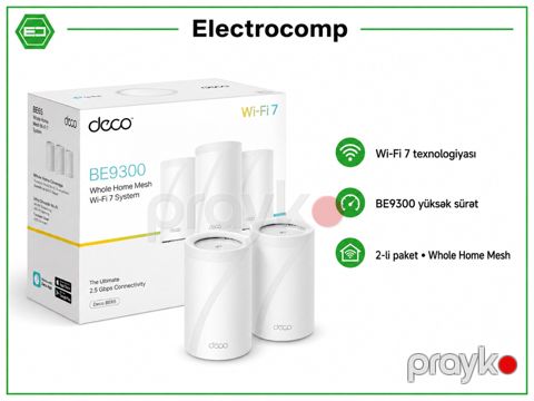 TP-Link Deco BE65 BE9300 Mesh Wi-Fi 7 Sistemi — Bakı