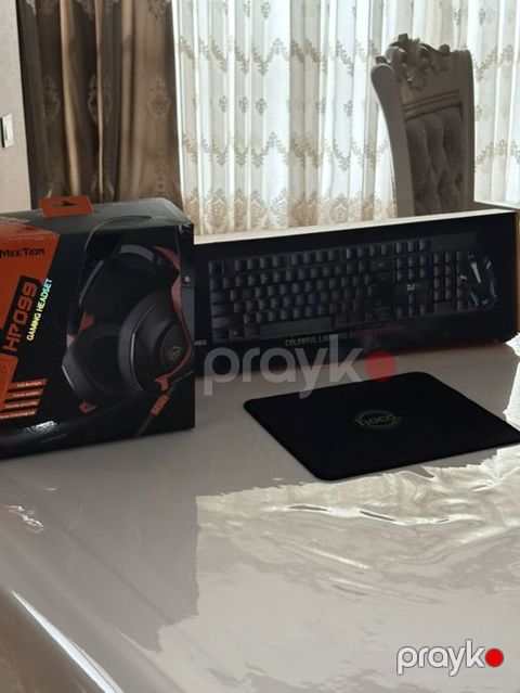 Gaming aksesuarları dəsti Oyun dəsti qulaqcıq Meetıon HP099 keyboard — Bakı