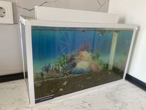 Dördbucaq akvarium, Balıqlarla birlikdə, 20 l, Ünvandan götürmə — Digah